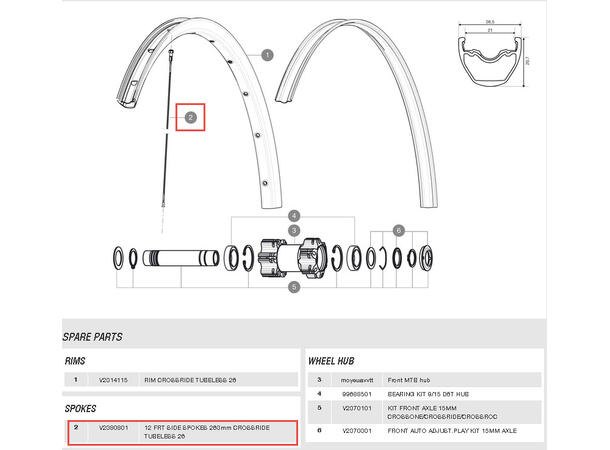 EKE MAV CROSSRIDE 26" TUB F V2380801